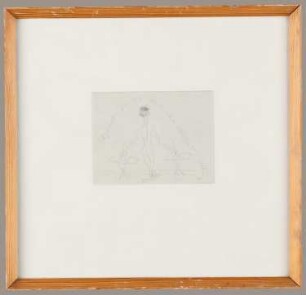 Bleistiftskizze des Künstlers Horst Heinen, Titel: Aquarelle für die Weihnachtsverkaufsausstellung, 1961