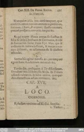 Cap. XVII. A Loco.