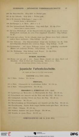 Japanische Farbenholzschnitte (Nr. 318-551)