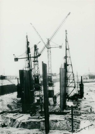 Schleuse Hünxe im Lippe-Seitenkanal, Deutschland, 1927