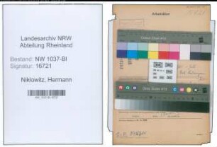 Entnazifizierung Hermann Niklowitz , geb. 19.02.1887 (Polizeibeamter)