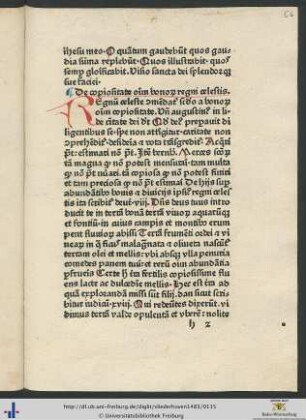 De copiositate omnium bonorum regni celestis