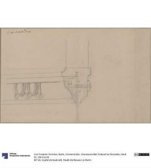 Berlin, Klosterstraße. Gewerbeinstitut. Entwurf zur Bronzetür
