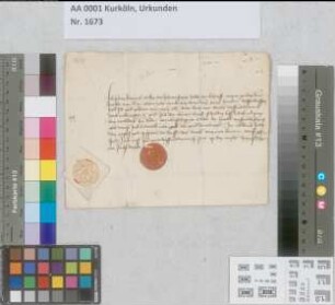 Quittung des Grafen Gerhart von der Mark über terminweise Geld- und Weinlieferung.