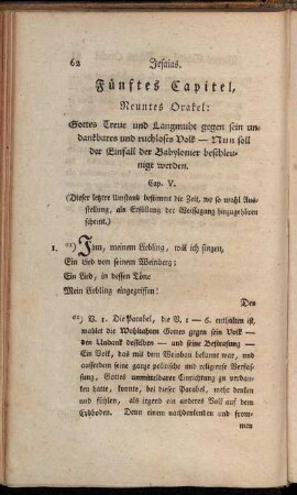 Fünftes Capitel, Neuntes Orakel