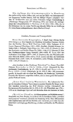 Berglar, Peter :: Matthias Claudius in Selbstzeugnissen und Bilddokumenten, (Rowohlts Monographien, 192) : Reinbeck bei Hamburg, 1972