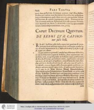 Pars Tertia. Caput XV.