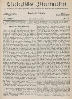 953-961 Alttestamentliche Literatur