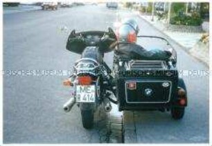 BMW Motorrad mit Beiwagen (ME R 414), Rückansicht