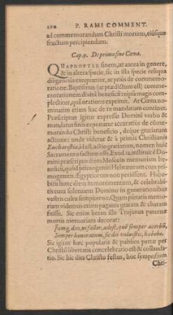 Cap. 9. De primo fine Coenae.