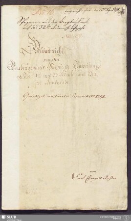 Grubenbericht von den Grubengebäude Vergnügte Anweisung Ober 1ste und 2te Maase samt Reusen Fundgrube - 17.6252 4.