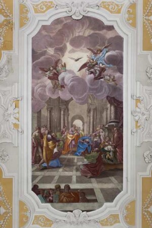 Decke der Schlosskapelle — Die Ausgießung des Heiligen Geistes