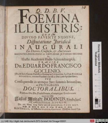 Foemina Illustris