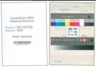 Entnazifizierung Hermann Pottel , geb. 27.03.1898 (Reg.Inspektor)