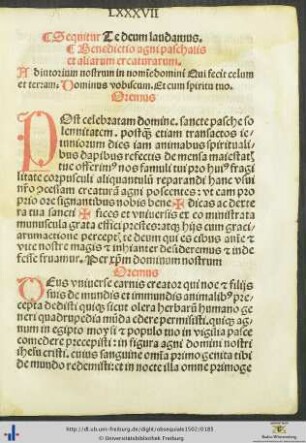 Benedictio agni paschalis et aliarum creaturarum