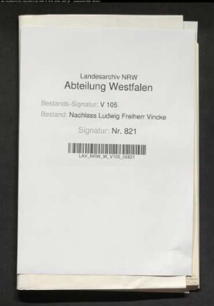 32 Briefe des Gatten Ludwig Vincke
