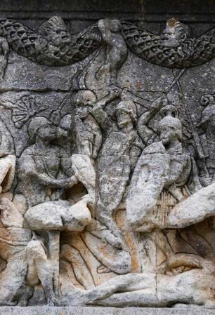 Frankreich. Provence. Bouches du Rhone. Saint Remy de Provence. Les Antiques. Mausoleum. Detail