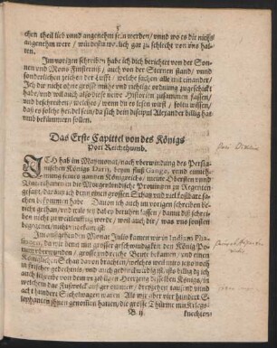 Das Erste - Fünffte Capittel