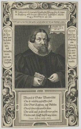 Bildnis des Iohann=Conradius Goebelius