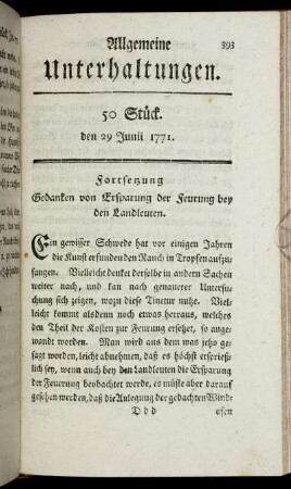 50 Stück. den 29 Junii 1771.