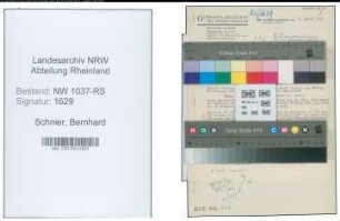 Entnazifizierung Bernhard Schnier , geb. 26.07.1901 (Apotheker)