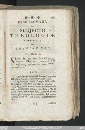 Pars Secunda De Subiecto Theologiae.
