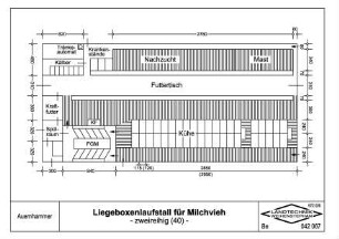 Liegeboxenlaufstall für Milchvieh -zweireihig (40) -