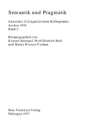 Zur Behandlung von Reflexivkonstruktionen in der Montague-Grammatik