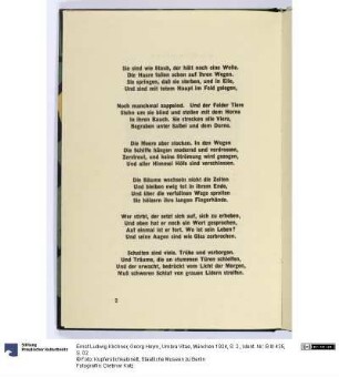 Georg Heym, Umbra Vitae, München 1924, S. 2.