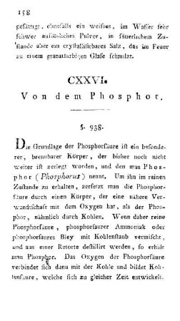 CXXVI. Von dem Phosphor.