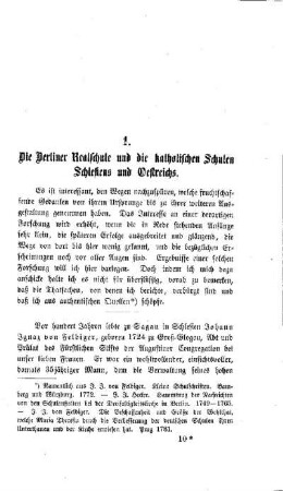 Die Berliner Realschule und die katholischen Schulen Schlesiens und Oestreichs