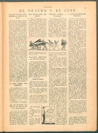 El teatro y el cine
