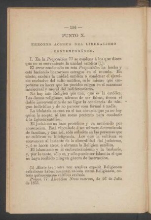 Punto X. - Errores acerca del liberalismo contemporáneo.
