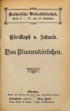 Das Blumenkörbchen