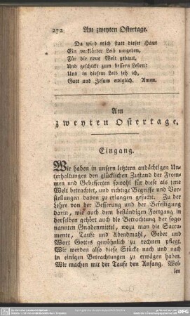 Am zweyten Ostertage