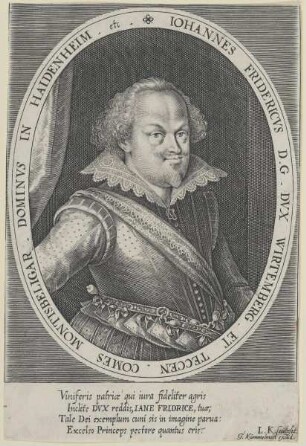 Bildnis des Iohannes Fridericus, Dvx Wirtemberg