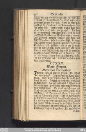 CCXXV. Vom Freyen. Berathen, verrathen.