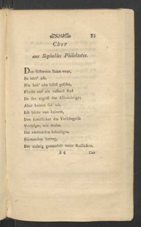 Chor aus Sophokles Philoktetes