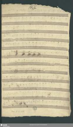 Basso. [unvollst.]