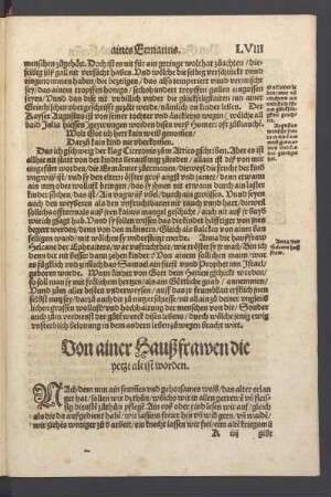 XIII. Von ainer Haußfrawen die yetzt alt ist worden.