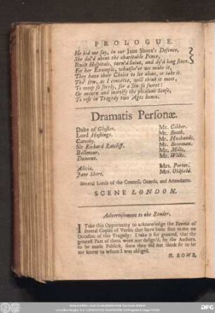Dramatis Personae.