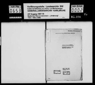 Eberbach, Israelitsiche Gemeinde Käufer: Stadt Eberbach Lagerbuch-Nr. 261 a