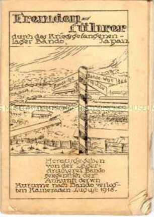Hektografiertes Heft mit Informationen über das japanische Kriegsgefangenenlager Bando