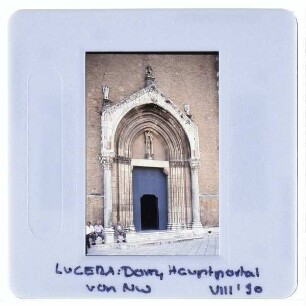 Lucera, Kathedrale : Hauptportal