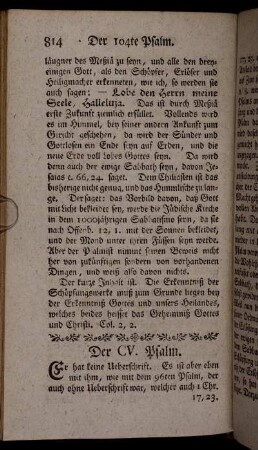 Der CV. Psalm.