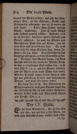 Der CV. Psalm.