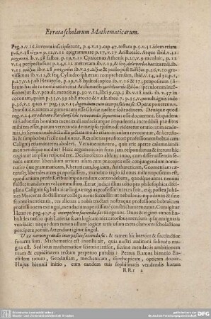 Errata scholarum Mathematicarum.