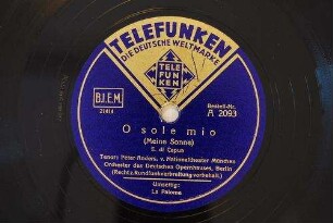 O sole mio : Meine Sonne / E. di Capua