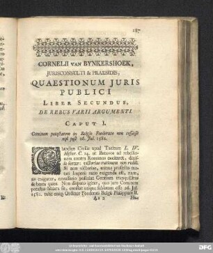 Liber Secundus, De Rebus Varii Argumenti.