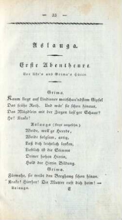Erste Abentheure